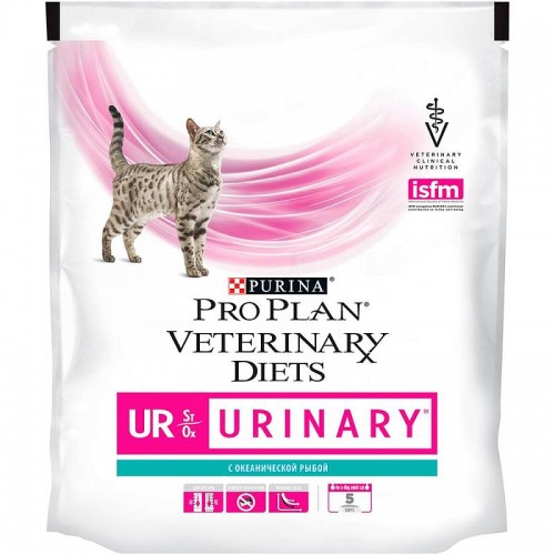 Veterinary Diets (UR) - Диетический сухой корм Пурина для кошек при заболеваниях мочевыделительной системы (МКБ), Океаническая Рыба