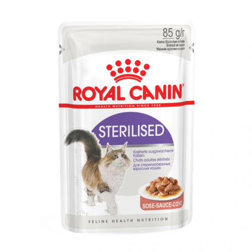 Sterilised - Влажный корм в соусе для взрослых стерилизованных кошек "Роял Канин Стерилайзд"