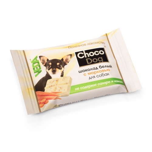 “CHOCO DOG шоколад белый с морковью» - Лакомство для собак