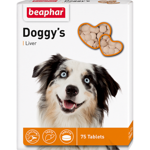 "Doggy`s+Liver" Беафар - Витамины для собак с ливером