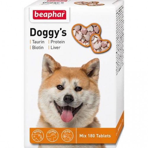 "Doggy`s MIX" Беафар - Витамины для собак смесь биотин-таурин, протеин, печень