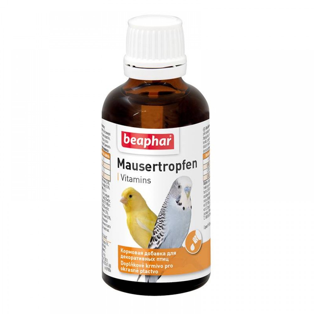 Beaphar "Mauser-Tropfen" Беафар - Витамины для птиц в период линьки