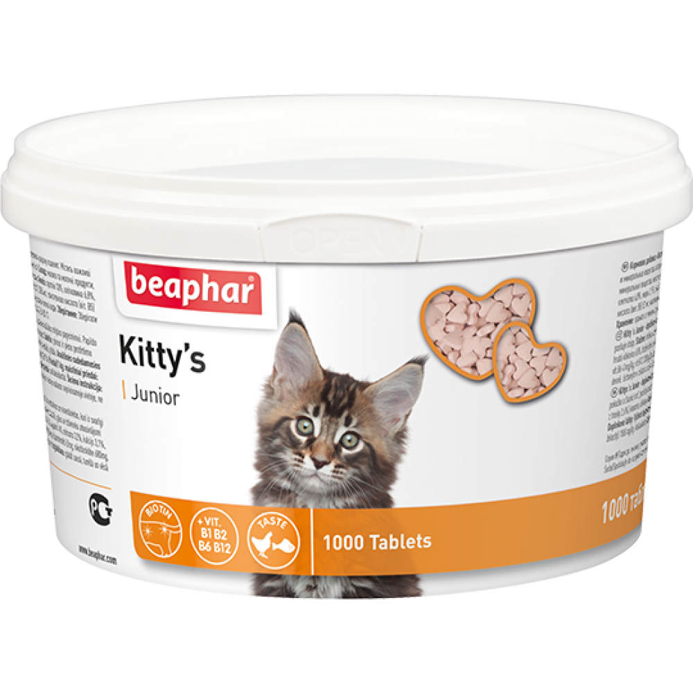 Купить Kitty`s Junior Беафар - Витамины для котят в зоомагазине ПоводОК.