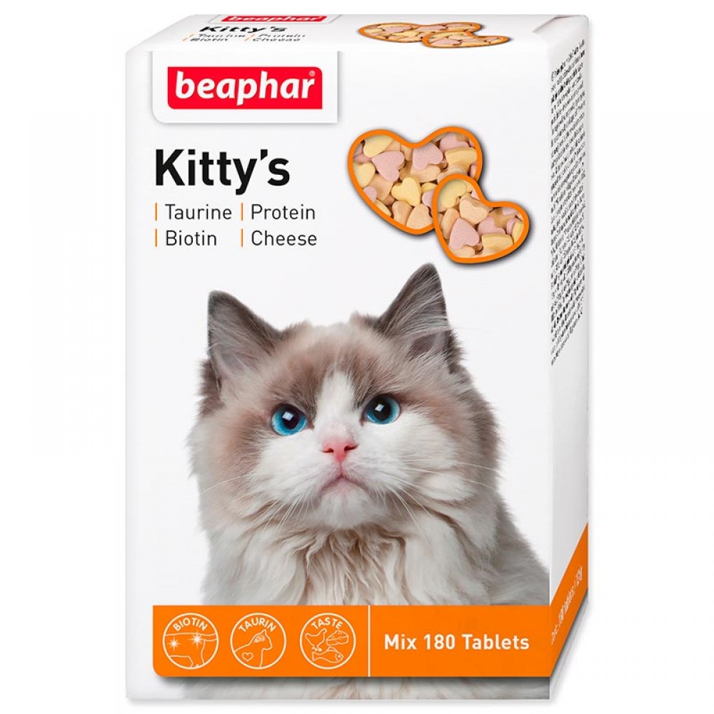 Beaphar "Kitty`s+Taurine+Biotin" Беафар - Витамины для кошек таурин+биотин