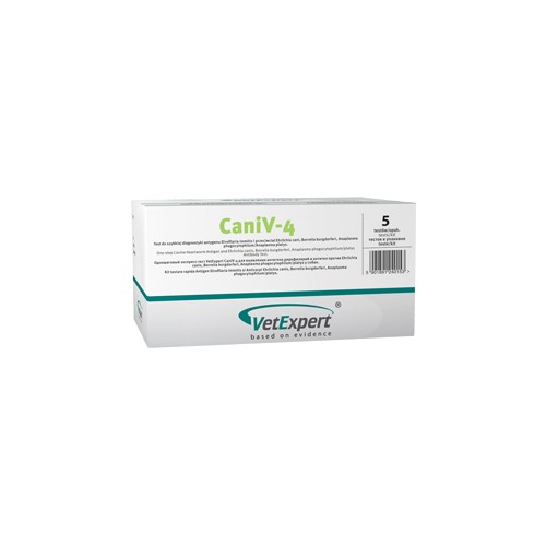 CaniV-4 - Тест на Дирофиляриоз, Анаплазмоз, Болезнь Лайма, Эрлихиоз собак