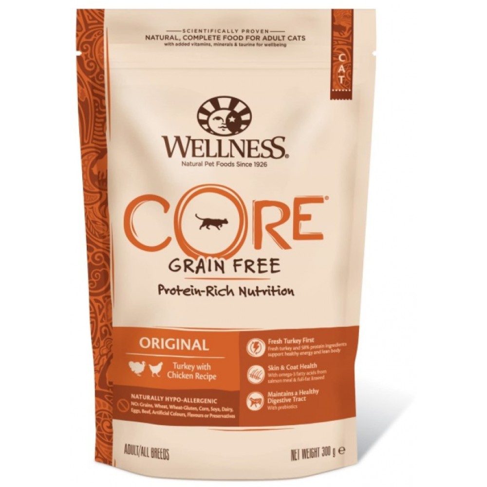 Wellness Core Корм из индейки с курицей для взрослых кошек