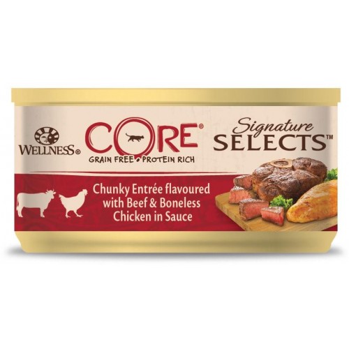 Signature Selects - Консервы из говядины с курицей в виде кусочков в соусе для кошек