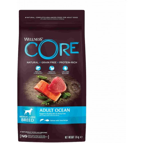 Core Корм из лосося с тунцом для взрослых собак средних и крупных пород