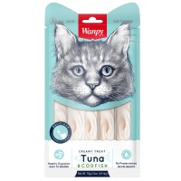 Лакомство для кошек - Wanpy Cat нежное пюре из тунца и трески